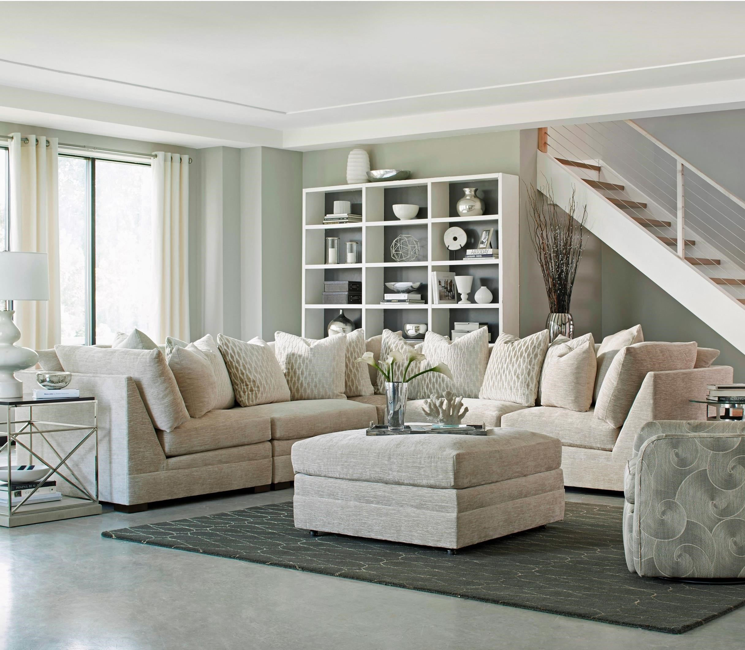 Huntington House 7100 Five Piece Armless Sectional Sofa Find Your